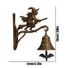 Halloween Door Bell Hanger Halloween Witch Doorbell Hangable Doorbell Garden Decor for Entrance Hallway Shop Courtyard Cottage