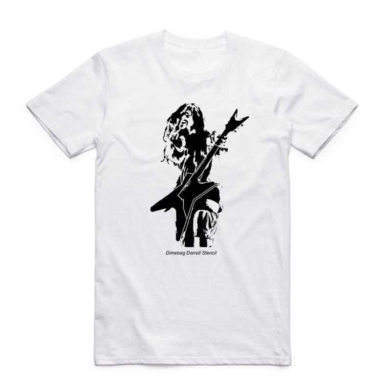

2019 Summer Fashion Men Print Dimebag Darrell Pantera T Shirt Short Sleeves O Neck Cool Casual Homme T-shirt 4XL