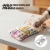 Funny Candy Shaped Cat Toys Mesh Tube Toy, Crinkle Plush Pouch with Tinsel Pom Pom, Quiet for Night Play Interactive Stretchable Toy Indoor