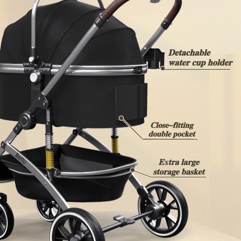 Aluminum Alloy Folding Pet Stroller Breathable Dog and Cat Travel Luxury Designer Bags Portable Puppy Carrier Dog Accessories
