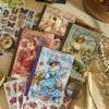 24pcs Vintage Stickers Book Adhesive Diy Hand Account Diary Album Scrapbooking Junk Journal Supplies