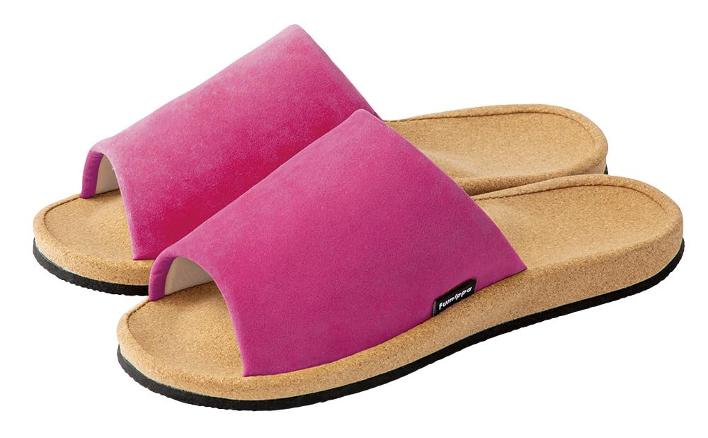 Alphax Healthy Room Pink Size with Reflexology Slippers Sandals, Fumippa, (Mega), M,