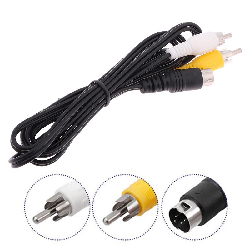 1Pc For Sega 2/3 Av Rca Connection Cord Wire For Sega Ii/Md 1.5M 3Pin Game Audio Video Av Stereo Composite Cable
