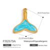 Cross-border Stainless Steel Jewelry Accessories Heart-shaped Flower Pendant Accessories Platedaccessories for Women