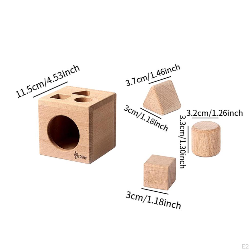 Shape Recognition Toy for Toddlers with Sorting Box And Geometric Blocks