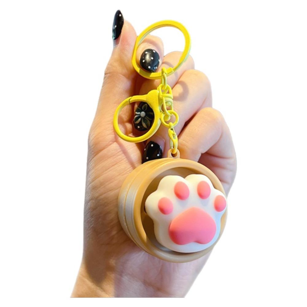 Light-up Press Keyboard Keychain Mini Sensory Clicker Toys Cute Button Clicker Keyring Kids Toy