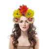 Witch Skull Dark Flower Headwear Party Sexy Headband Devil Skull Animation Hair Hoop for Live Show Role Play
