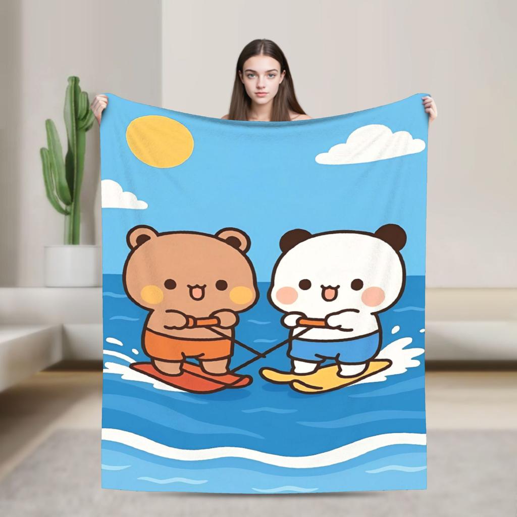 Weiche Decke Mädchen Jungen Camping Bubu Dudu Flugdecke Flanell Tagesdecke für Couch Sessel Sofa Bett Modische Sofa Bett Abdeckung