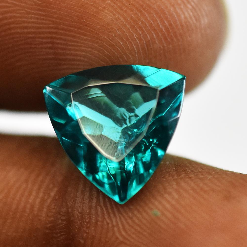 Natural Green Tourmaline Loose Gemstone Quality 7 ct Trillion Cut October Birthday Birthstone
