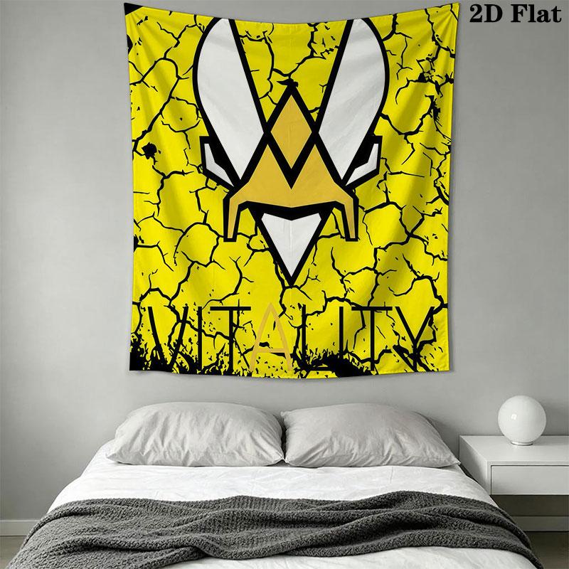 Team Vitality Wall Hanging Printed Fabric Blanket Decorative Tapestries for Bedroom Living Room Home Decor