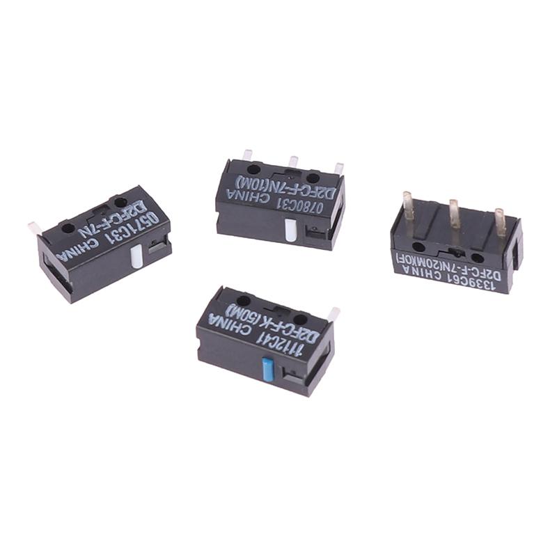 2Pcs Mouse Micro Switch D2Fc-F-7N 10M 20M Of D2Fc-F-K(50M) -Rz D2F D2F-01 D2F-01F D2F-L D2F-01L D2F-Fl D2F-F-3-7