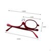 Single Lens Makeup Reading Glasses 180 Degree Rotating Optical Eyewear