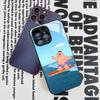 Family Peter Griffin Cartoon Phone Case for Iphone 16 15 14 12 11 13 Pro Max Mini 8 X Xr Xs Puls Black Glass Cover