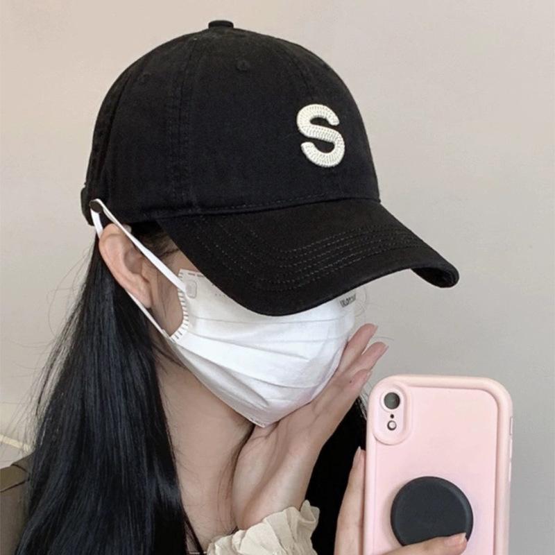 Spring And Summer Leisure Travel Baseball Hat Embroidery S Letter Male And Female Sunshade Student Street Cap