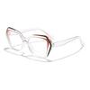 Ryan's new anti-blue glasses women's European, American ins fashion polygon face small myopia frame glasses