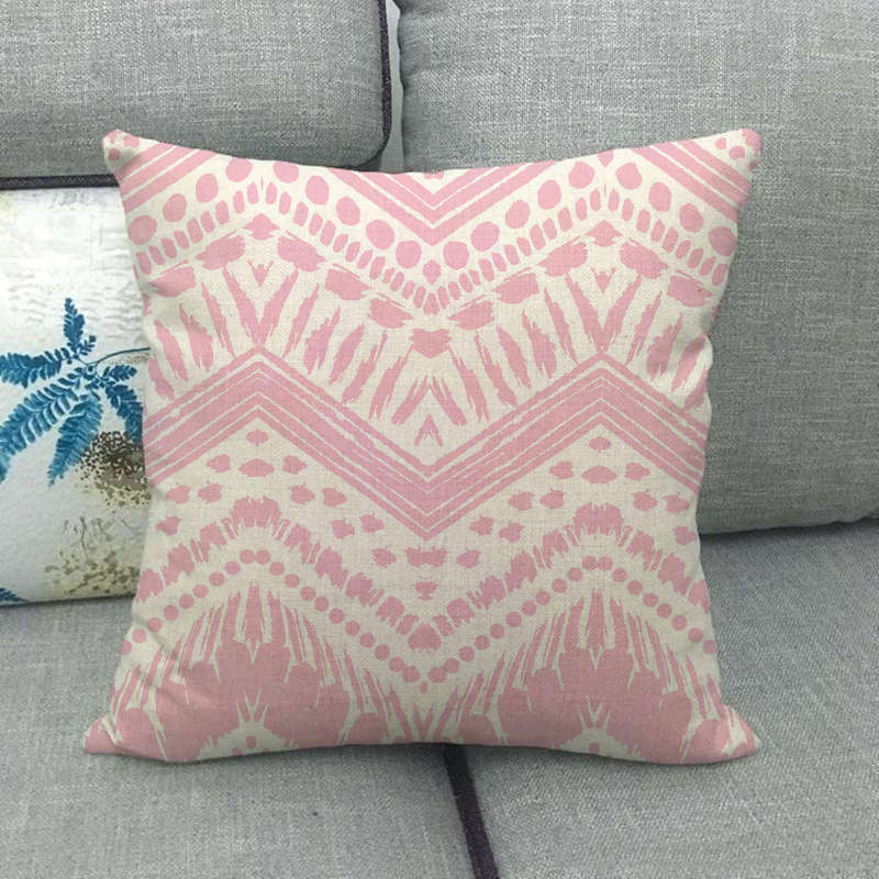 Simple Pattern Series Digital Printing Short Plush Pillow Covers Decorative For Car Sofa Office Cushion Cover Home Goods