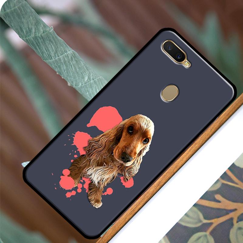 Étui pour chien Cocker Spaniel anglais pour OPPO A83 A91 A93 A1K A15 A3S A54 A74 A94 A5 A9 A31 A53 A52 A72 A53S Coque arrière