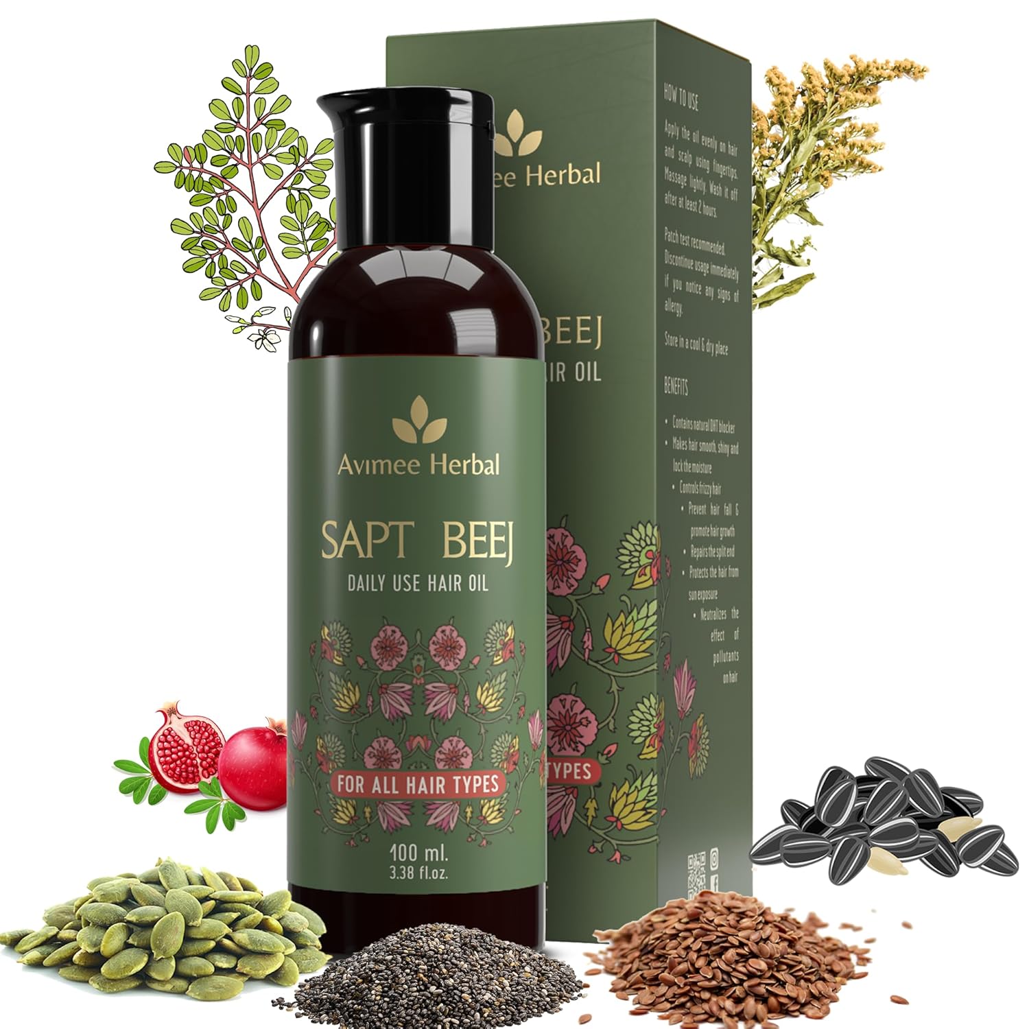 

Avimee Herbal Масло для волос Сапт Бидж, 100 мл X Упаковка из 2 шт.