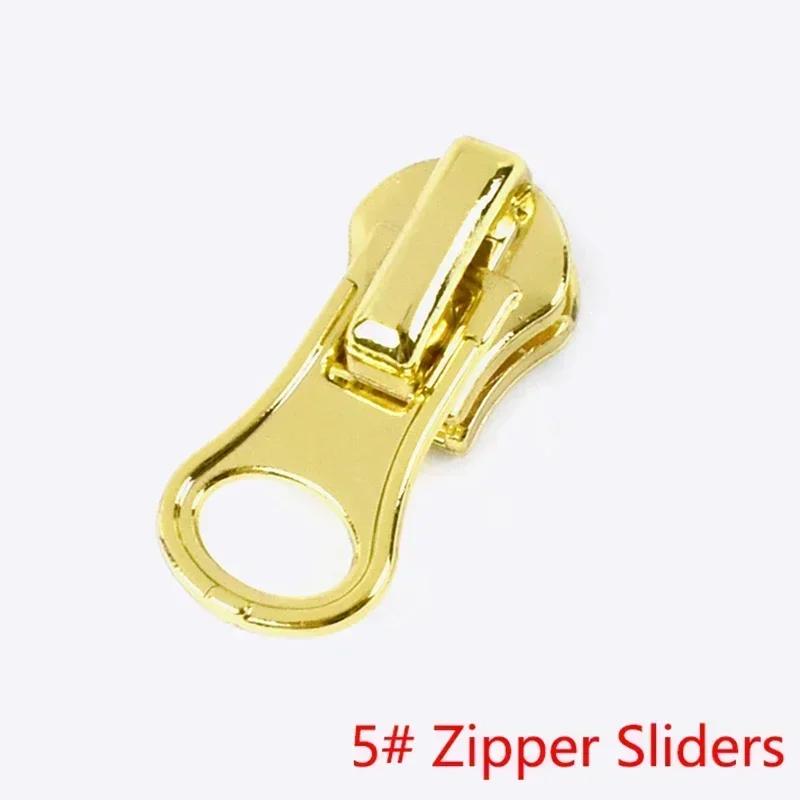 5/10/20Pcs 3# 5# 8# Zipper Slider for Metal Zippers Tapes Decorative Zips Head Pull Repair Kits DIY Garment Sewing Accessories