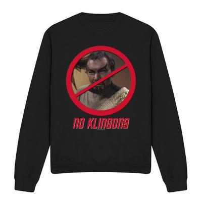 STAR TREK Unisex Adult No Klingons Sweatshirt