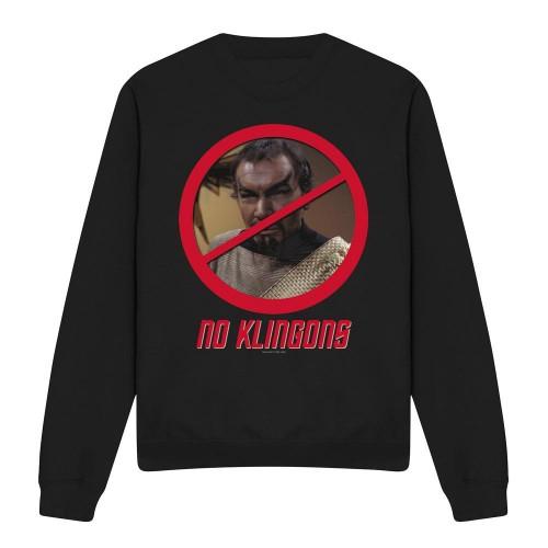 STAR TREK Unisex Adult No Klingons Sweatshirt