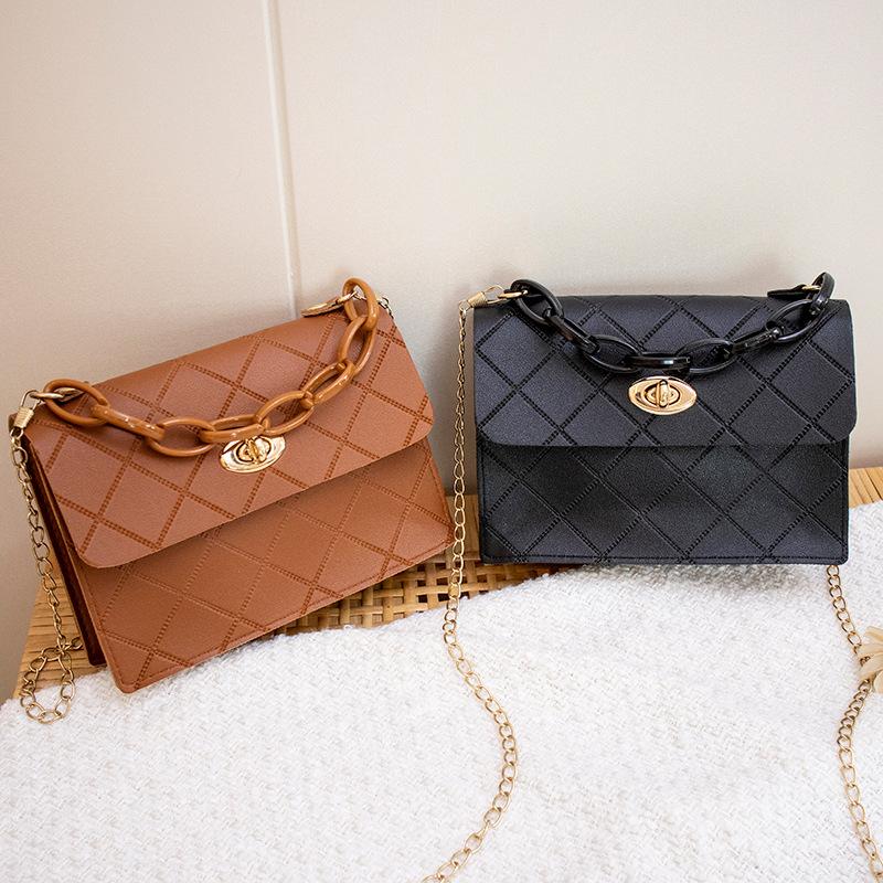 New Handbag Bag Diamond Mobile Phone Bag Small Fragrance Small Square Bag Chain Crossbody Bag
