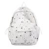 Schoolbag star printing student schoolbag personality niche versatile leisure backpack class travel large capacity backpack