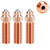Nozzles For Creality Ender 3 V3 KE/ K1/ K1 Max/ CR-M4 High Quality Brass Copper Plated Hardened Steel Bimetal Volcano Nozzle