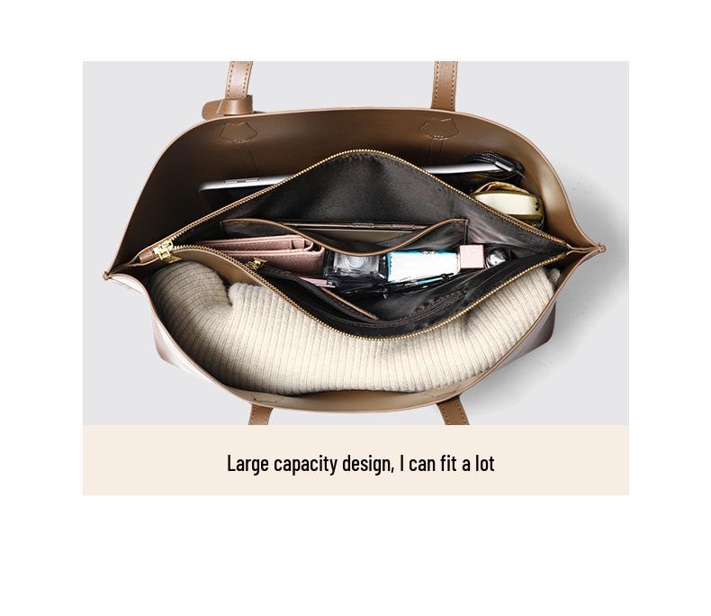 Women's Genuine Leather Large Capacity Summer Tote Bag