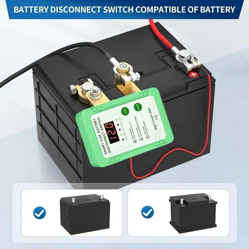 Heavy Duty Battery Disconnect Switches with Real Time Voltage Monitoring Waterproof Battery Main Switches for Trucks