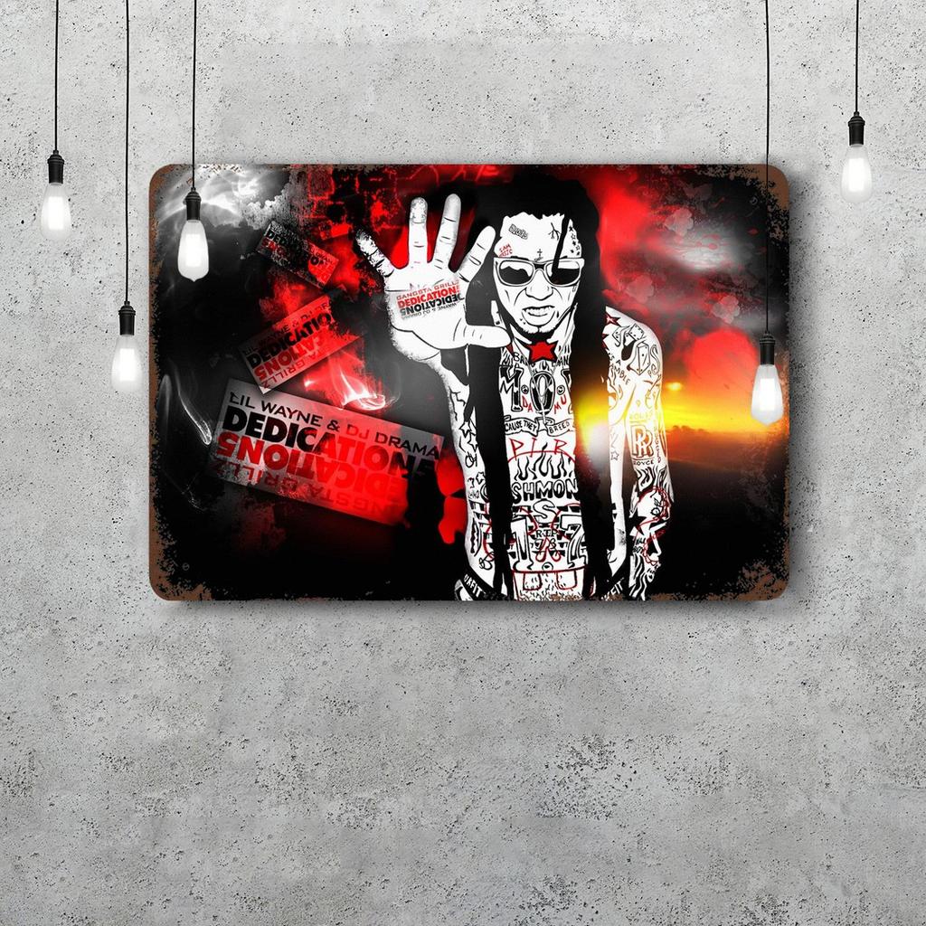 Lil Wayne Vintage Metal Tin Signs Posters Decor Retro Metal Plaque Wall Art Decor for Garage Bar
