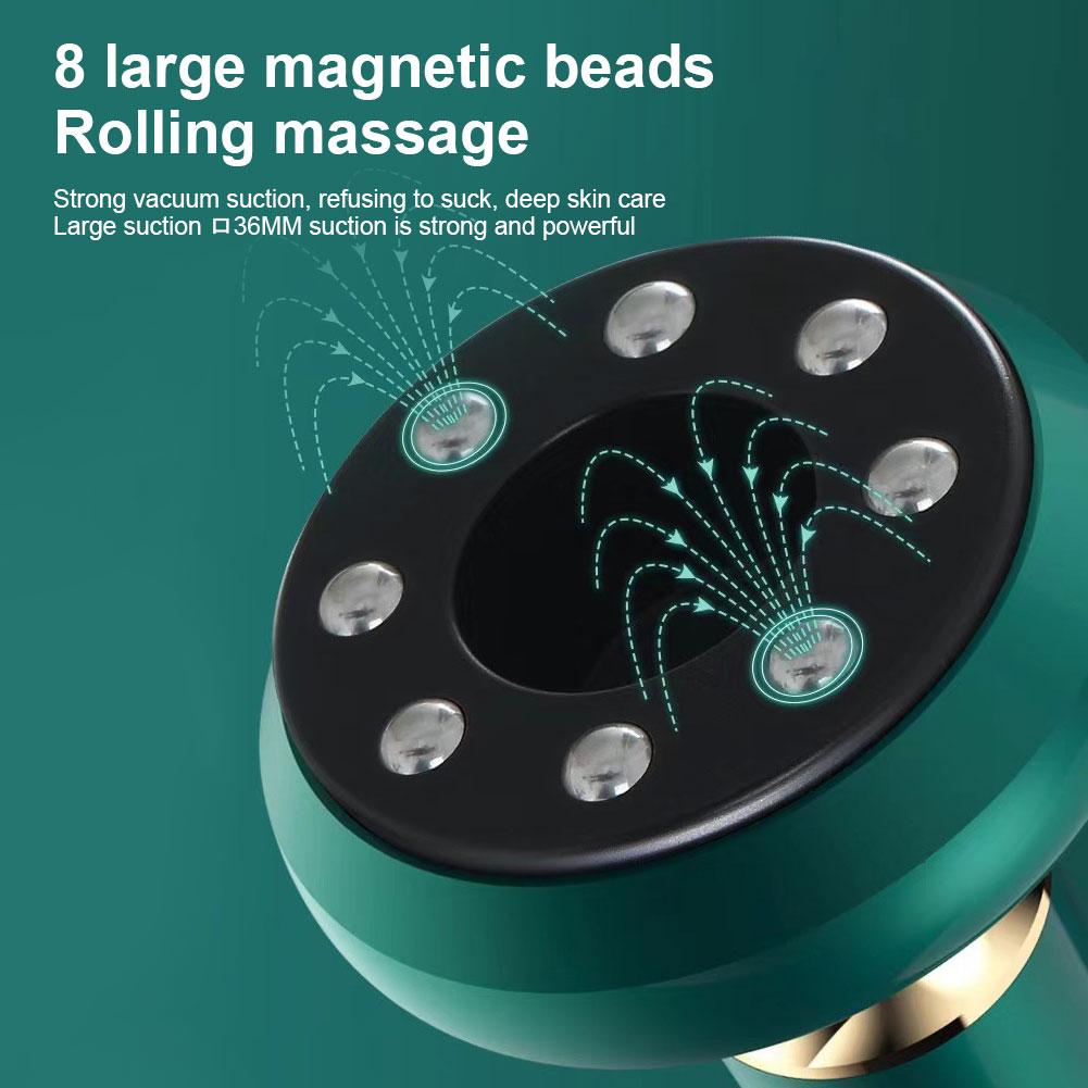 Masażer Ciała 12 Poziomów Masażer Antycellulitowy Ogrzewanie Podciśnieniowe Urządzenie do Skrobania Odpowiednie na Plecy i Nogi