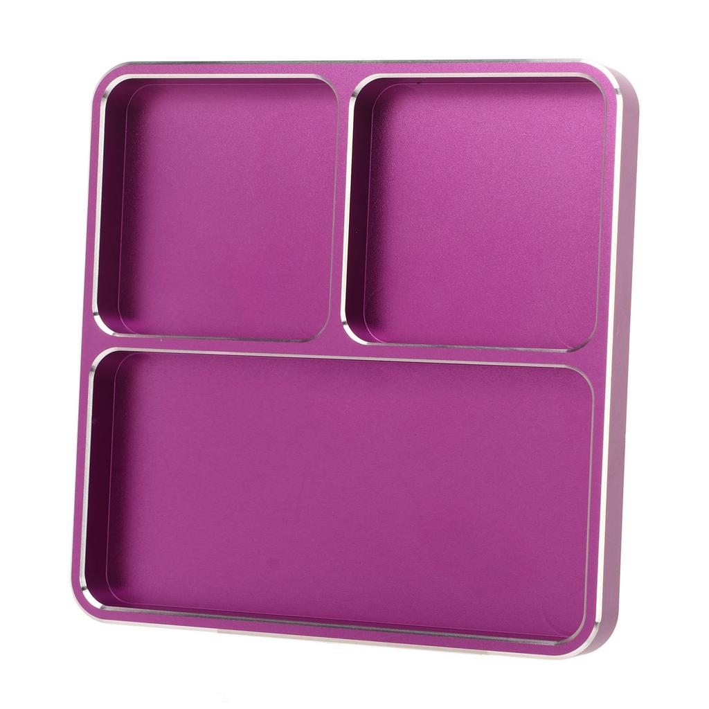 Metal RC Screw Tray Aluminum Alloy Screw Fitting Disk RC Repair Tool for RC Car Boat Model Airplane