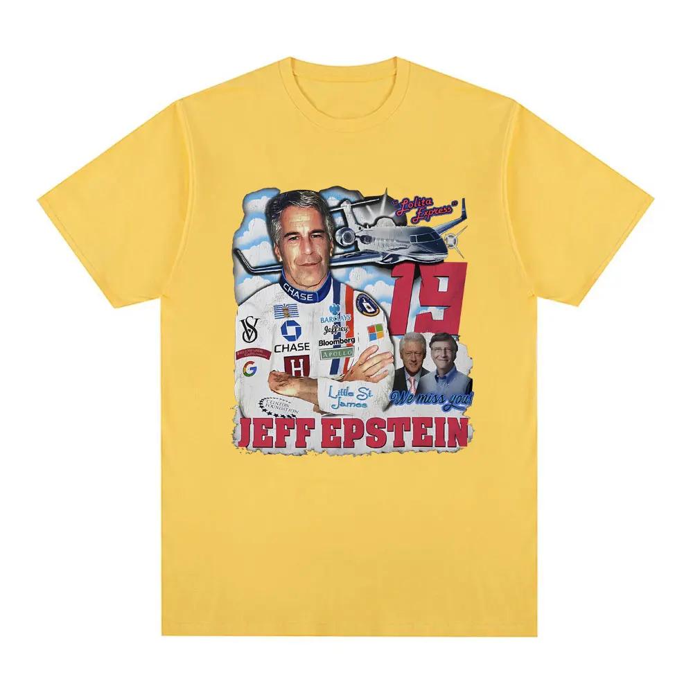 

Футболка с рисунком Джеффри Эпштейна Женская модная ретро футболка с короткими рукавами Повседневная футболка большого размера Уличная одежда 4XL