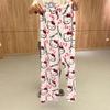 Halloween Cartoon Flannel Pajama Pants Women Winter Fleece Lounge Pants Sleep Trousers with Pockets