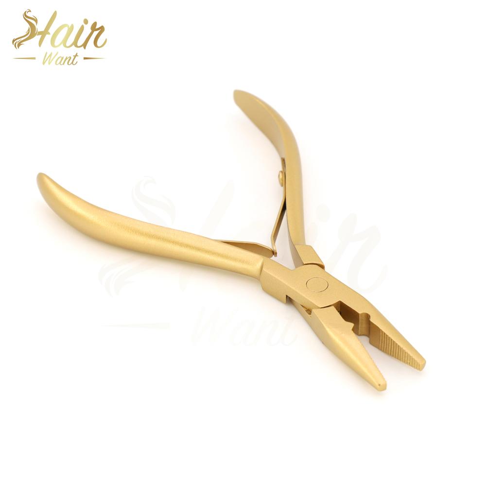 Hair Extension Pliers Stainless Steel Micro Beads Link Closer Microlinks Pliers for Hair Tinsel Feathers Extensions
