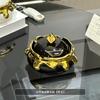 BRLight Luxury Ashtray Living Room with Lid Anti Fly Ash Ceramic Cigar Ashtray Decoration Chinese Home Decoration Art Friend GiftEY