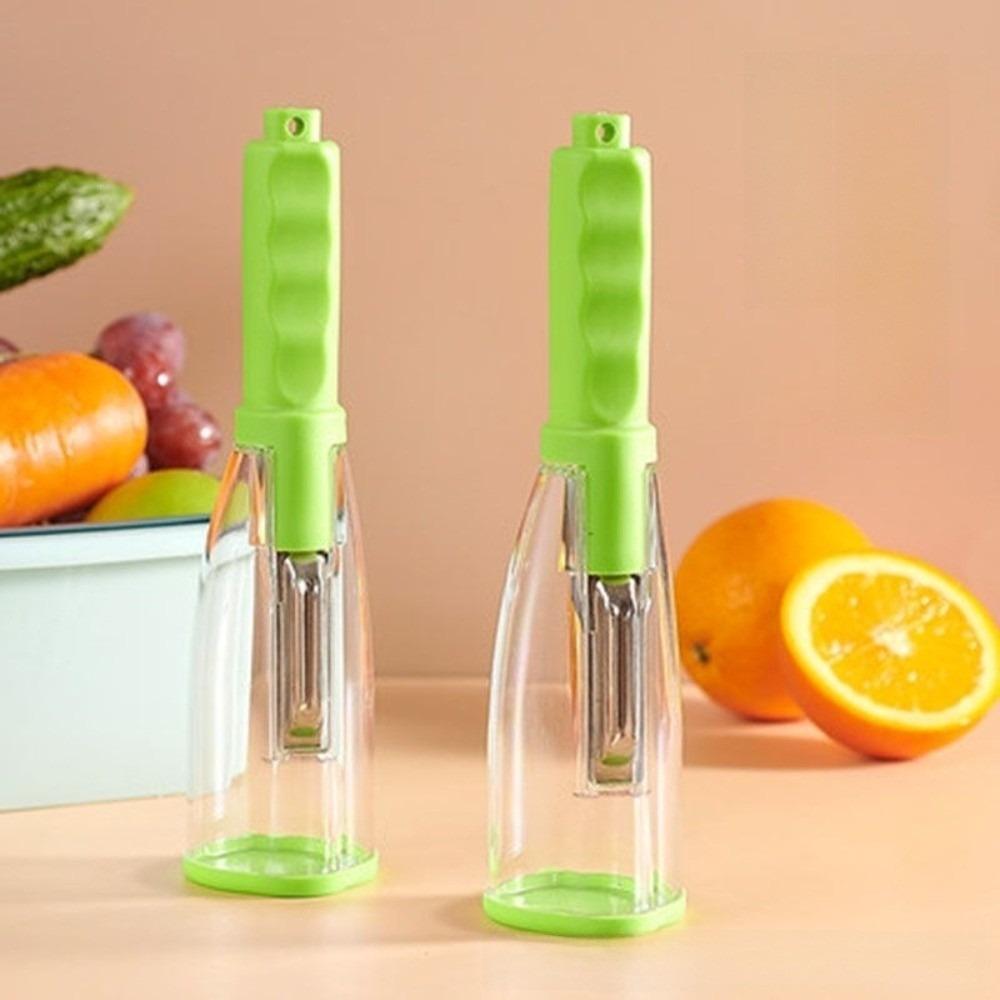 Easy Grip Vegetable Peeler Ergonomic Handle Peeling Tool Peeler with Organizer Food Prep