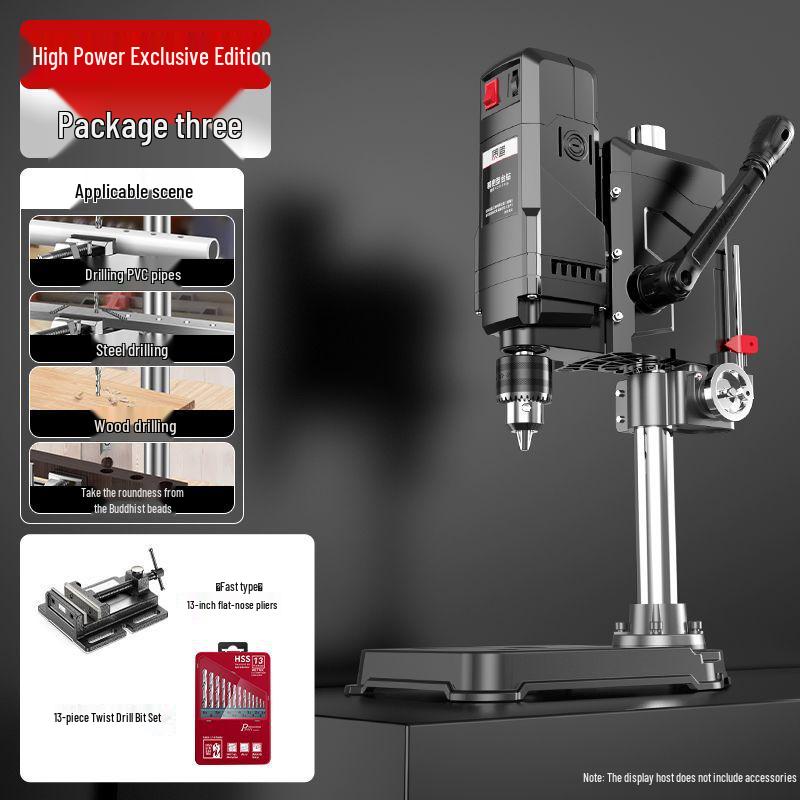 High-Power 220V Industrial-Grade Bench Drill: Multi-Functional Household Drilling Machine
