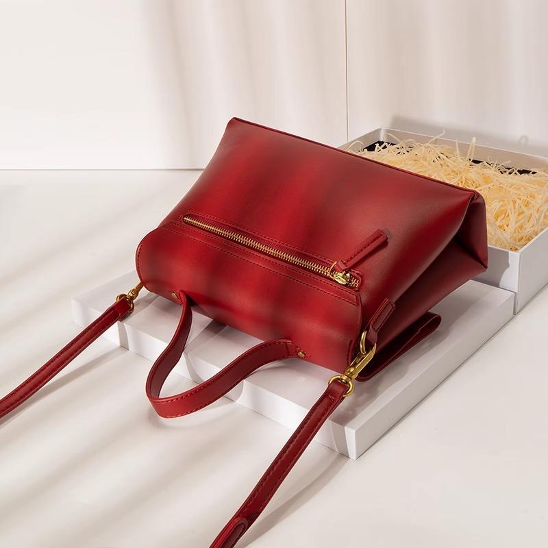 Red Bride's Wedding Bag, Large-capacity Wedding Bag, Single-shoulder Crossbody Light Luxury Handbag