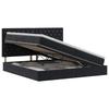 Storage Bed with Mattress Black 200 X 200 Cm Velvet
