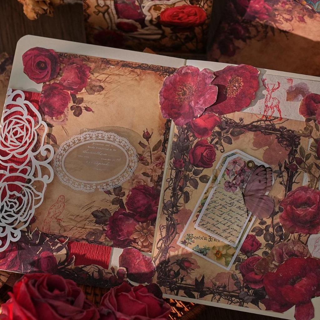 Vintage Melody Series: Retro Plant-Inspired High-Value Paper with Four Unique Textures