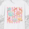 Pastel Seashell Shirt, Cute Shrimp Tee, Coastal Shell Tee, Cute Ocean Shirt, Pink Beach Summer Tee, Seashell Lover Shirt