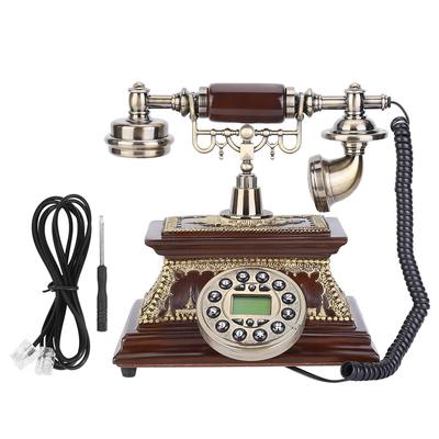 Desktop Retro Vintage ID Telephone with Display FSK DTMF for Home Office Hotel Decoration