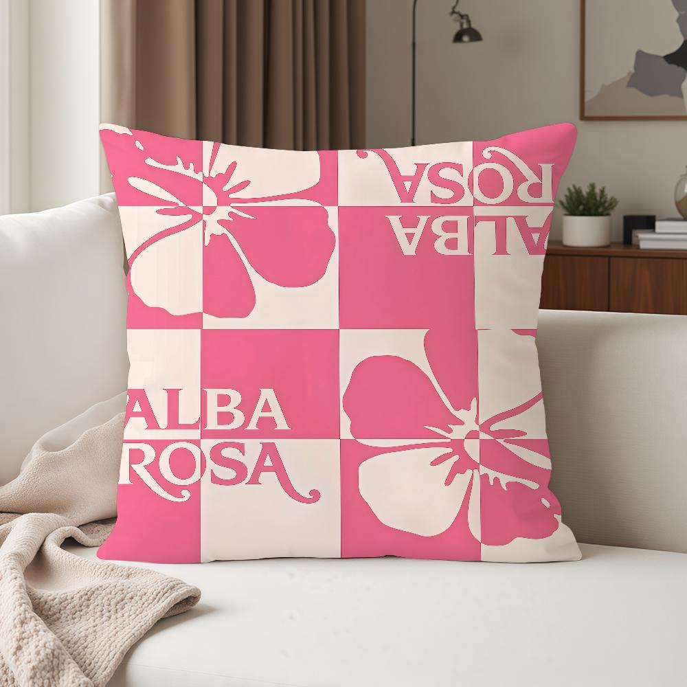 Fashion Print AALBA ROSA Pillow Case Suitable For Bedrooms Living Rooms Cars Home Decoration