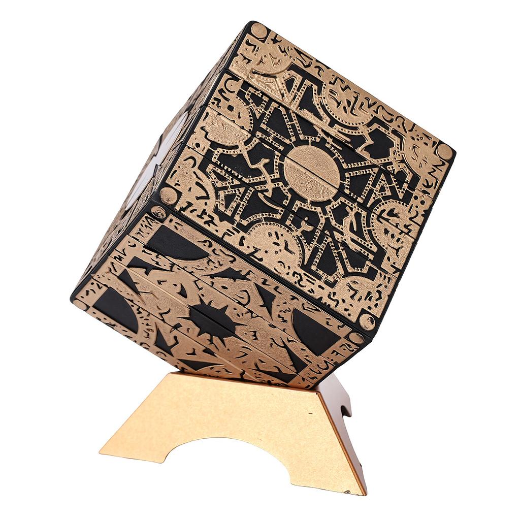Puzzle Cube Ornament 1:1 Movie Collectible Replica Rotatable Detachable Puzzle Box with Base Rotatable Detachable With
