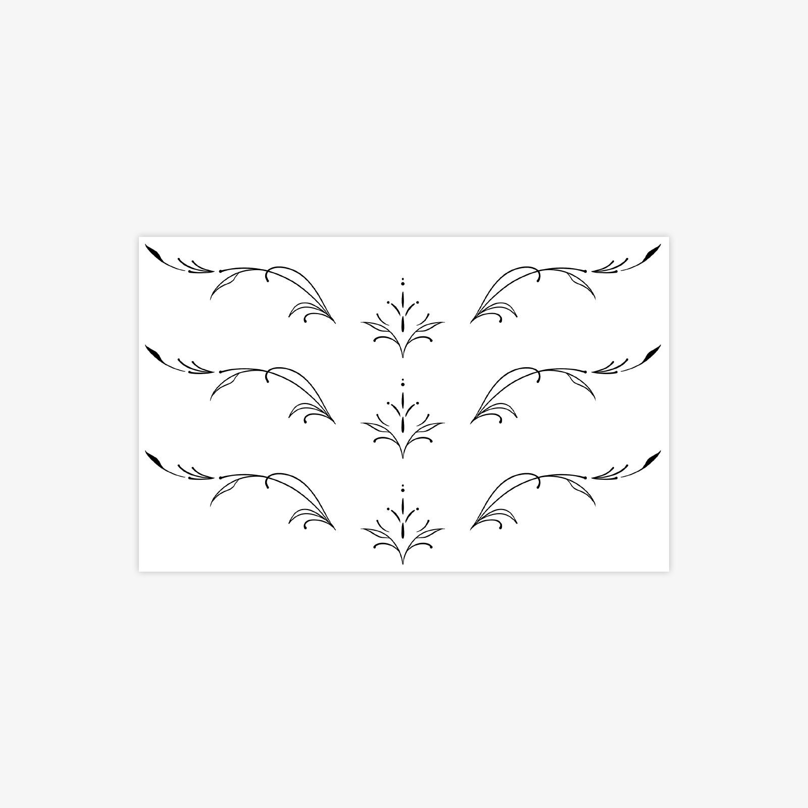 Belly Tattoo Sticker Succubus Totem Tattoo Sticker Waterproof Washable Sexy Female Back Waist Tattoo Sticker 19*12