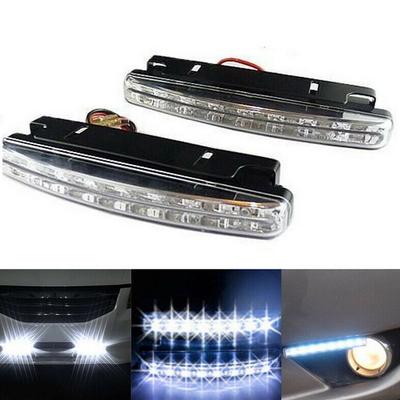 PC+Metal Car LED Lights 6000-6500K White DC 12V 155x17.8x35.6mm Daytime
