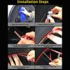 Automotive Rims Trim Wheel Rims Protectors 8M Wheel Edge Accent Molding Trim Roll for Daily Driving Styling