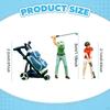 1/64 People Figures Golf Figurines Micro Landscape Trains Architectural Desktop Ornament Layout